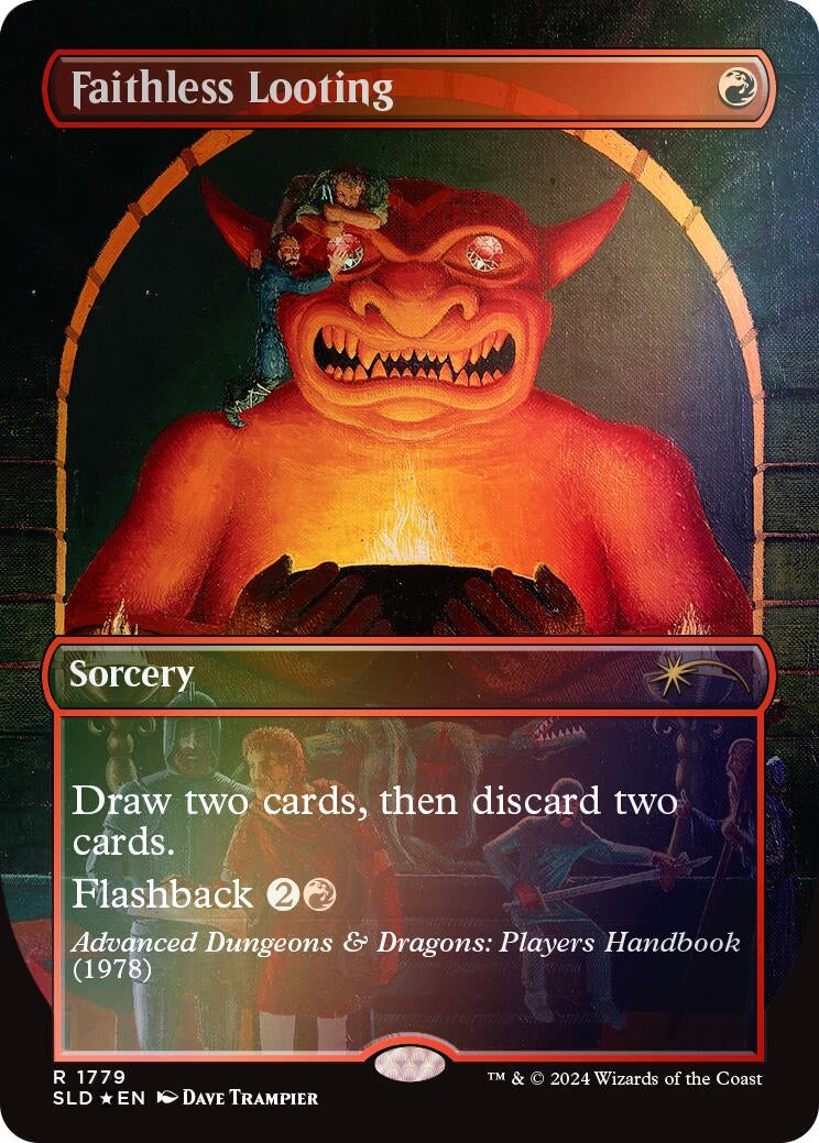 Faithless Looting (Rainbow Foil) (1779) [SLD] - MTG Single