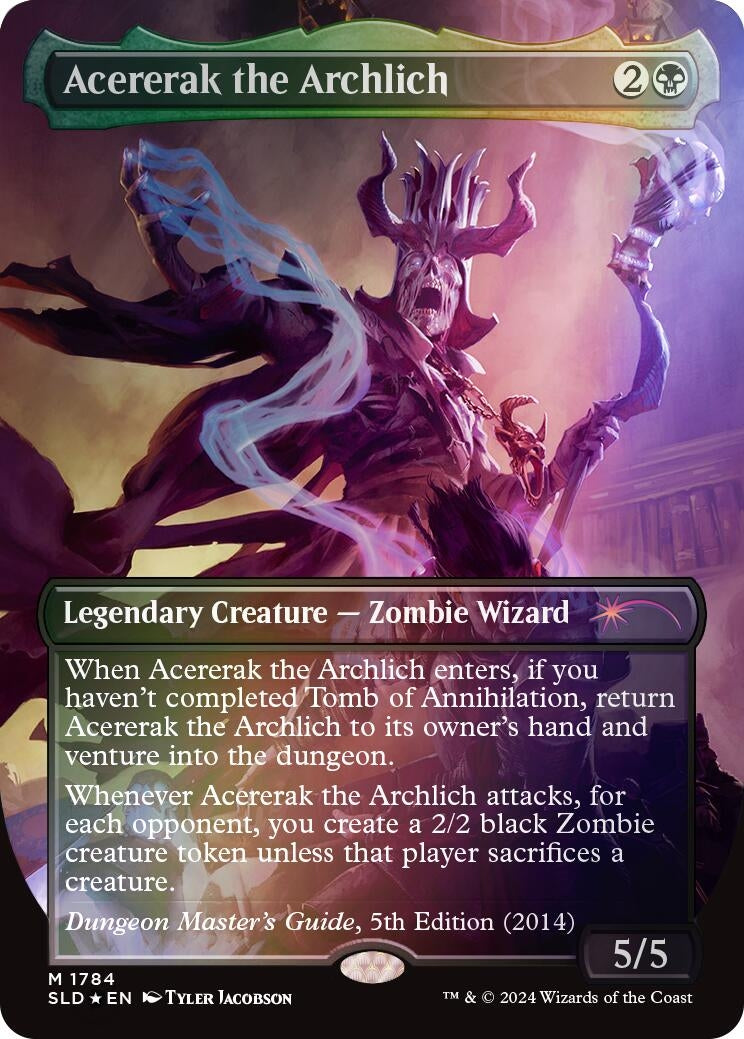 Acererak the Archlich (Rainbow Foil) (1784) [SLD] - MTG Single
