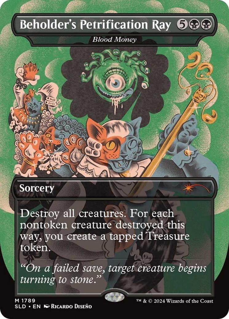 Beholder’s Petrification Ray - Blood Money (1789) [SLD] - MTG Single