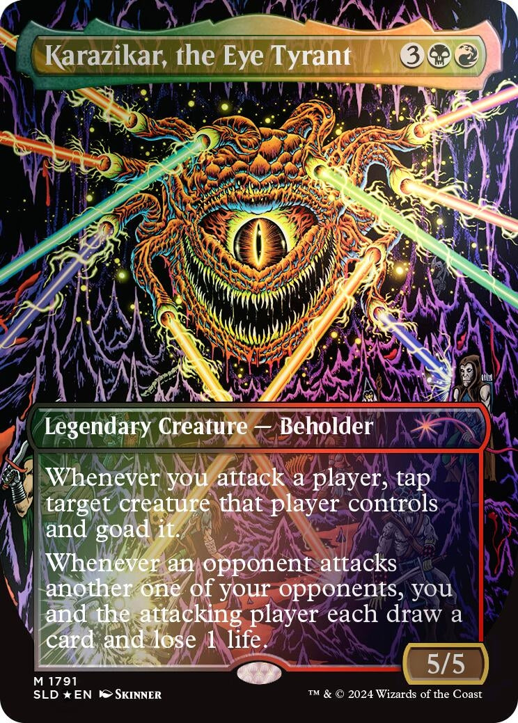 Karazikar the Eye Tyrant (Rainbow Foil) (1791) [SLD] - MTG Single