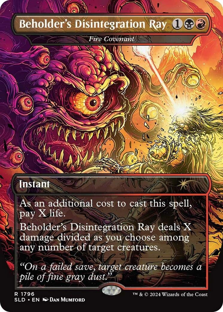 Beholder’s Disintegration Ray - Fire Covenant (1796) [SLD] - MTG Single