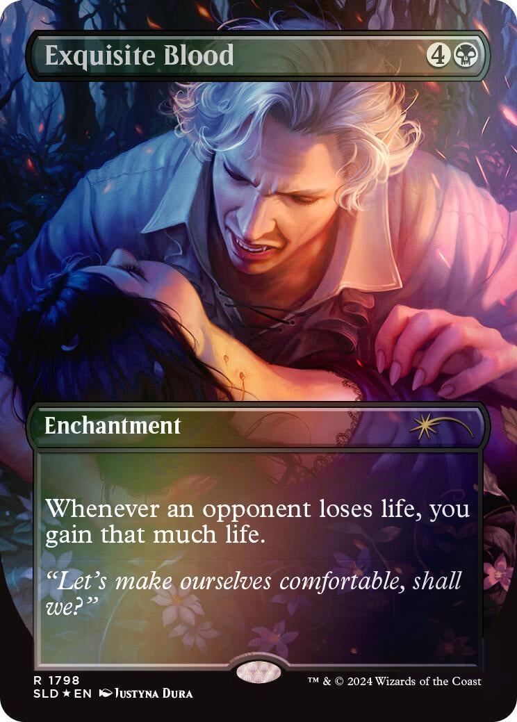 Exquisite Blood (Rainbow Foil) (1798) [SLD] - MTG Single
