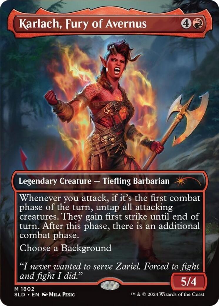 Karlach Fury of Avernus (1802) [SLD] - MTG Single