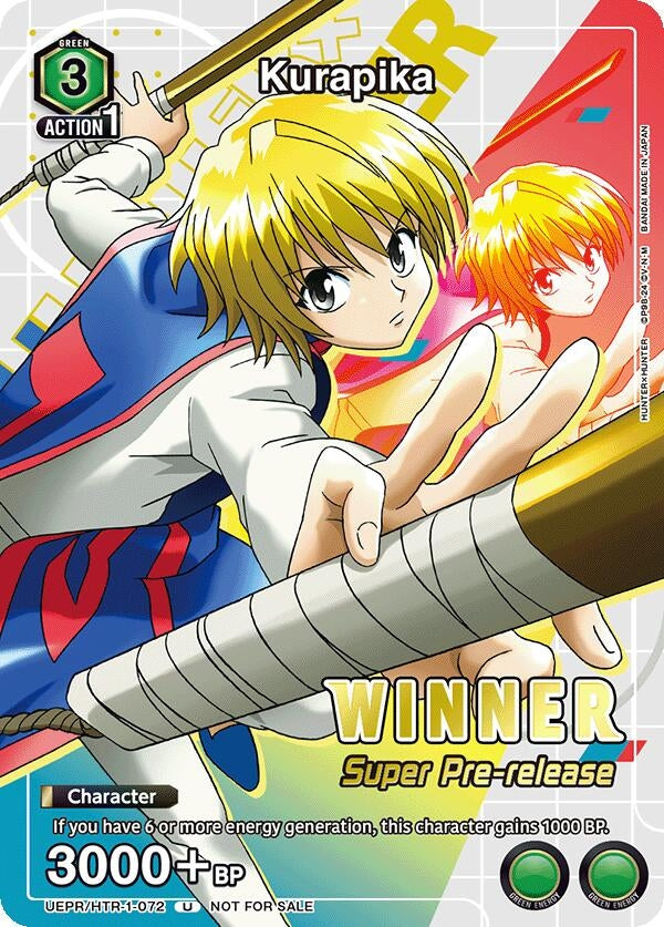 Kurapika (Super Pre-Release Winner) (21072) [UE02ST PRE] - Union Arena Single
