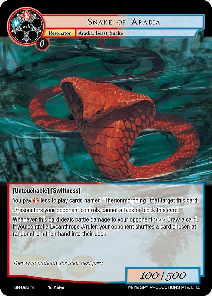 Snake of Aradia (83) [TSR] - Force of Will Single