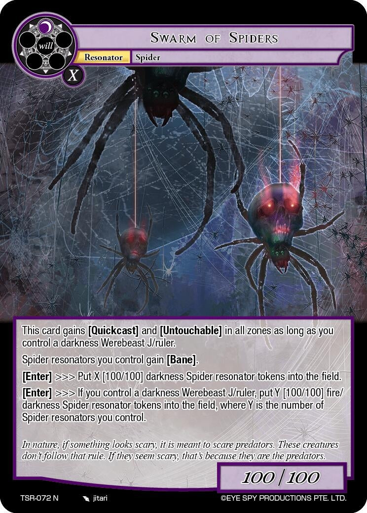 Swarm of Spiders (72) [TSR] - Force of Will Single
