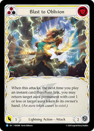 Blast to Oblivion (Yellow) (80) [ROS] - Flesh and Blood TCG Single