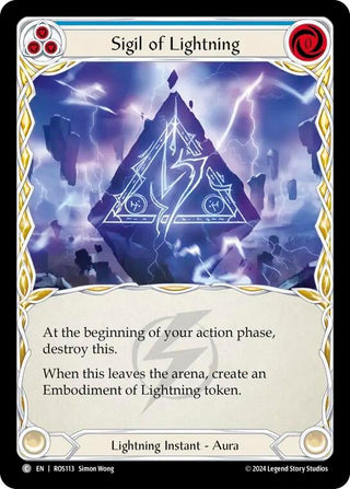 Sigil of Lightning (113) [ROS] - Flesh and Blood TCG Single