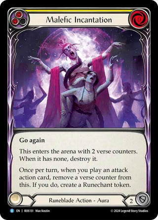 Malefic Incantation (Yellow) (131) [ROS] - Flesh and Blood TCG Single