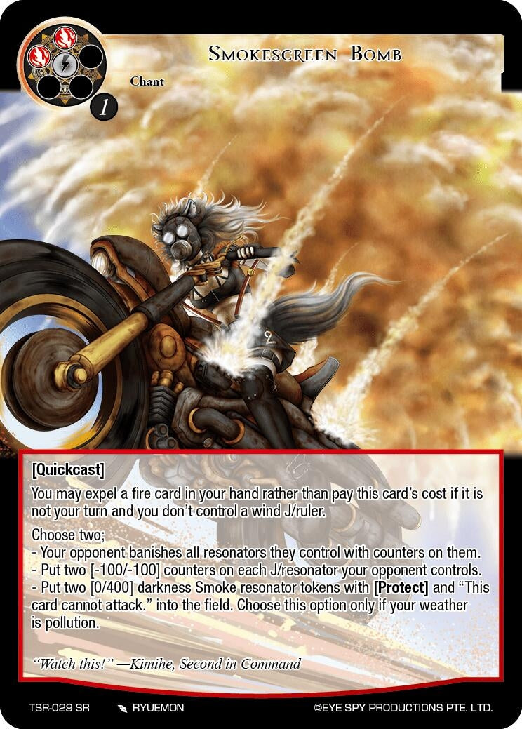 Smokescreen Bomb (29) [TSR] - Force of Will Single