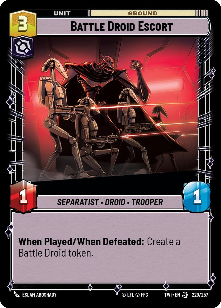 Battle Droid Escort (229) (TOR) - Star Wars: Unlimited Single