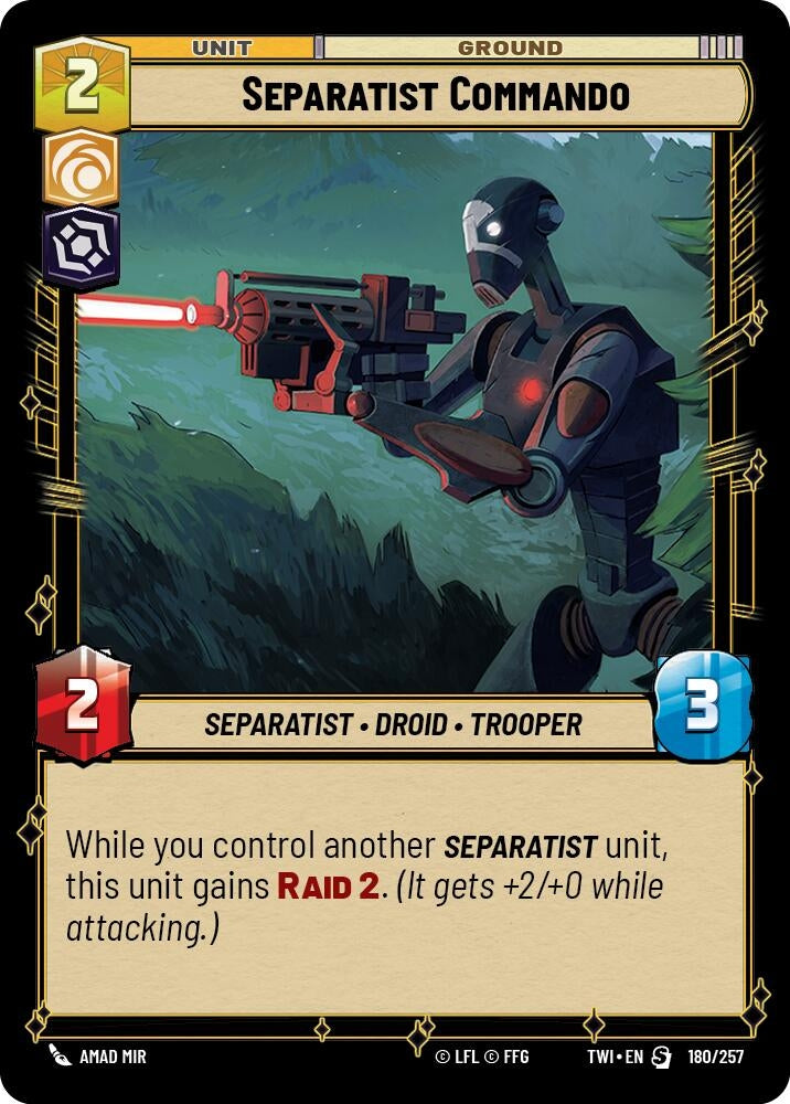 Separatist Commando (180) (TOR) - Star Wars: Unlimited Single