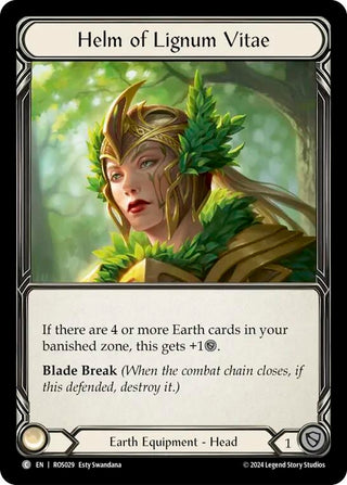 Helm of Lignum Vitae (29) [ROS] - Flesh and Blood TCG Single