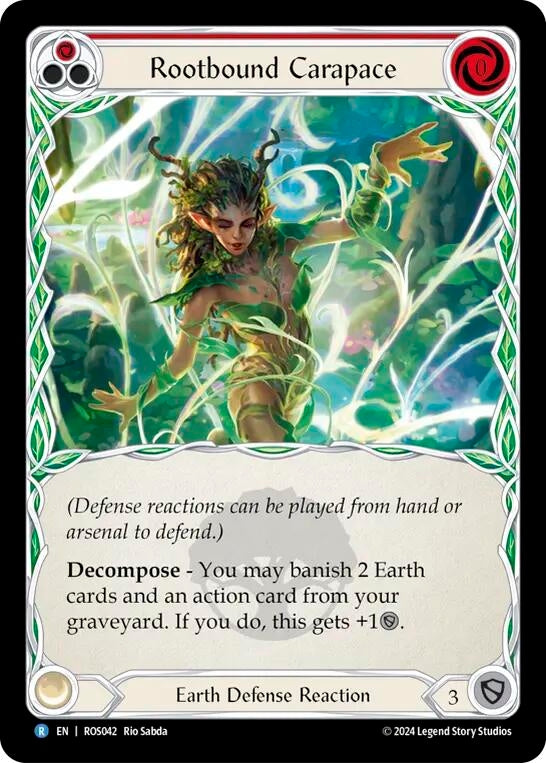 Rootbound Carapace (Red) (42) [ROS] - Flesh and Blood TCG Single