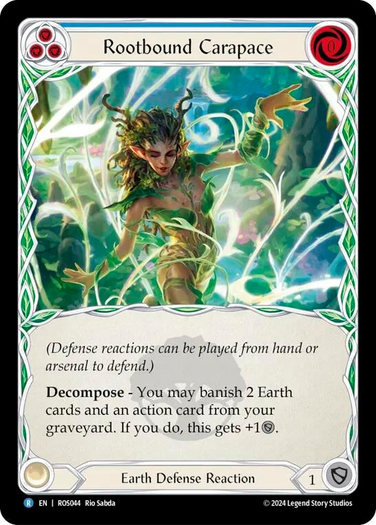 Rootbound Carapace (Blue) (44) [ROS] - Flesh and Blood TCG Single