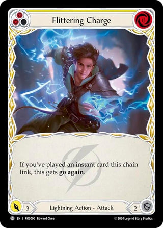 Flittering Charge (Yellow) (90) [ROS] - Flesh and Blood TCG Single