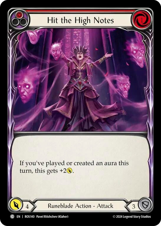 Hit the High Notes (Red) (140) [ROS] - Flesh and Blood TCG Single
