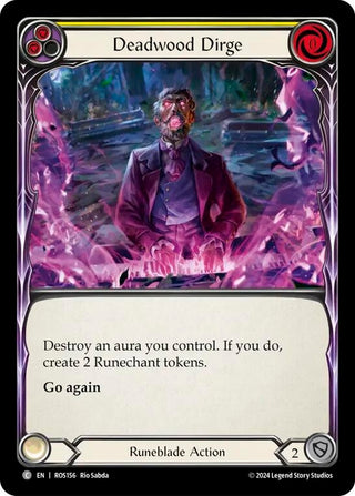 Deadwood Dirge (Yellow) (156) [ROS] - Flesh and Blood TCG Single