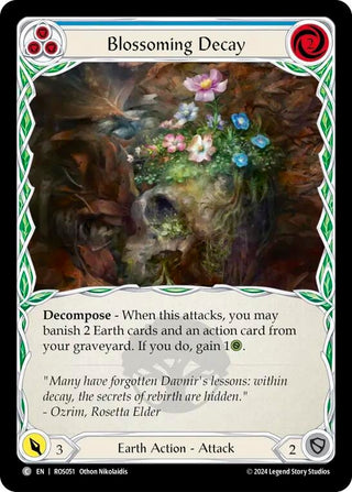Blossoming Decay (Blue) (51) [ROS] - Flesh and Blood TCG Single