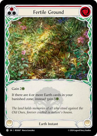 Fertile Ground (Red) (67) [ROS] - Flesh and Blood TCG Single