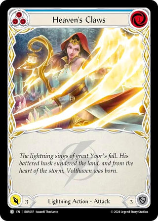 Heaven’s Claws (Blue) (97) [ROS] - Flesh and Blood TCG Single