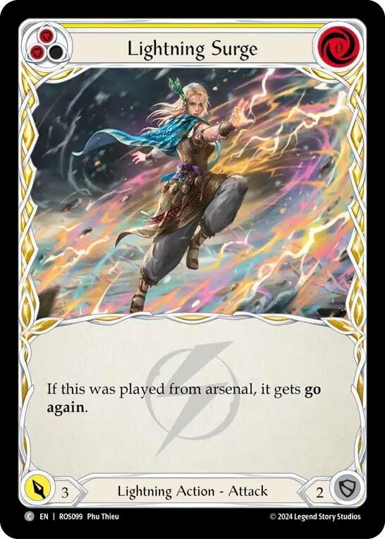 Lightning Surge (Yellow) (99) [ROS] - Flesh and Blood TCG Single