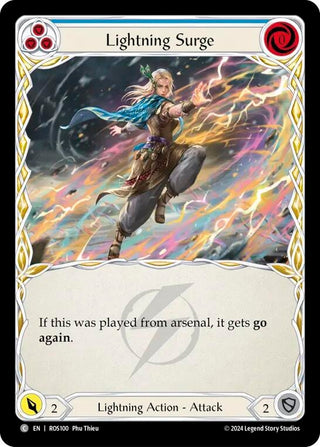 Lightning Surge (Blue) (100) [ROS] - Flesh and Blood TCG Single