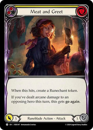 Meat and Greet (Yellow) (147) [ROS] - Flesh and Blood TCG Single