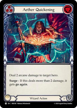 Aether Quickening (Blue) (185) [ROS] - Flesh and Blood TCG Single
