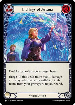 Etchings of Arcana (Blue) (191) [ROS] - Flesh and Blood TCG Single