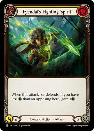 Fyendal’s Fighting Spirit (Yellow) (228) [ROS] - Flesh and Blood TCG Single