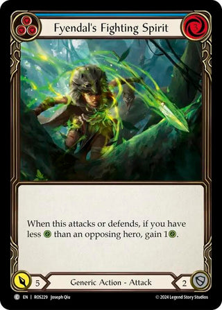 Fyendal’s Fighting Spirit (Blue) (229) [ROS] - Flesh and Blood TCG Single