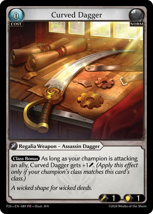Image for Curved Dagger (089) (Promotional Cards) - Grand Archive TCG
