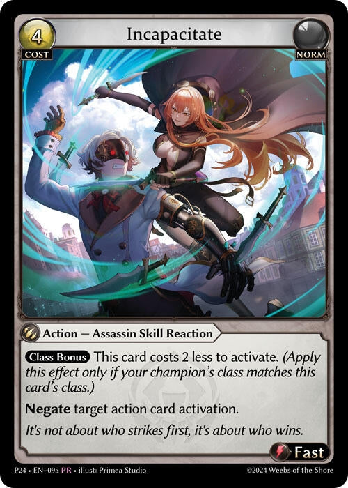 Image for Incapacitate (095) (Promotional Cards) - Grand Archive TCG
