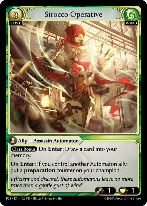 Image for Sirocco Operative (102) (Promotional Cards) - Grand Archive TCG