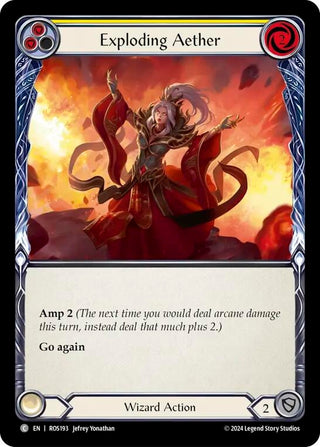 Exploding Aether (Yellow) (193) [ROS] - Flesh and Blood TCG Single