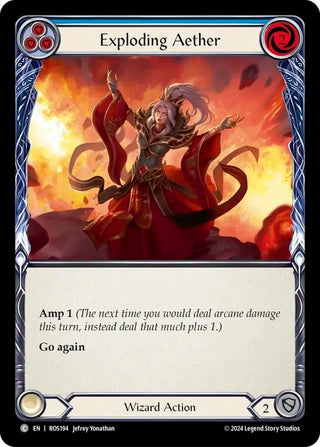 Exploding Aether (Blue) (194) [ROS] - Flesh and Blood TCG Single