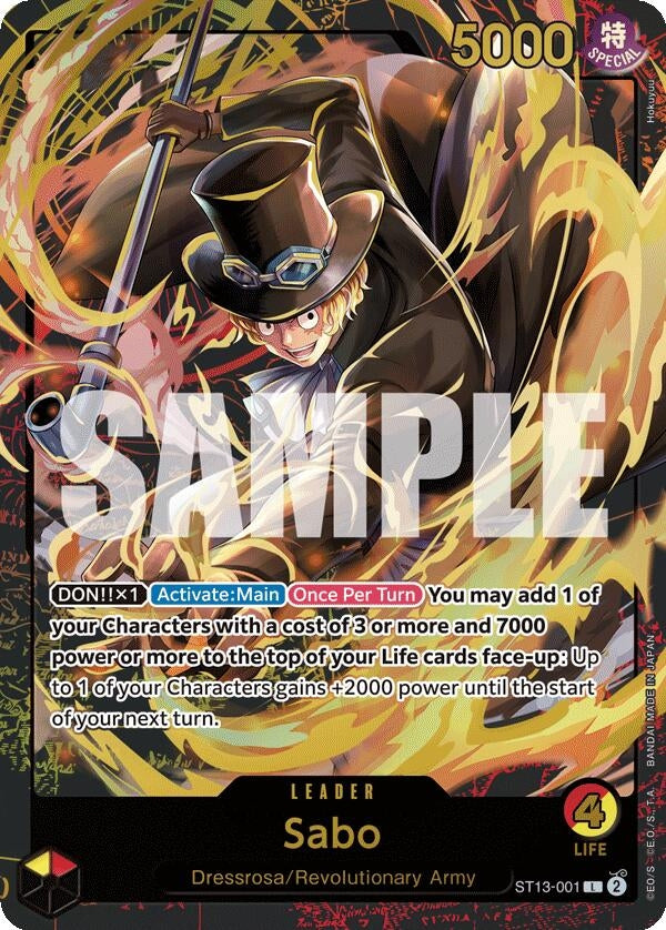 Sabo (Premium Card Collection -Leader Collection-) (13001) (OP-PR) - One Piece Card Game Single
