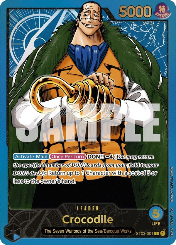 Crocodile (Premium Card Collection -Leader Collection-) (3001) (OP-PR) - One Piece Card Game Single