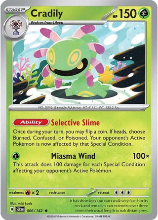 Image for Cradily (006/142) (SV07: Stellar Crown) - Pokemon