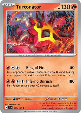 Image for Turtonator (025/142) (SV07: Stellar Crown) - Pokemon