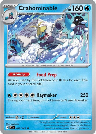 Image for Crabominable (042/142) (SV07: Stellar Crown) - Pokemon