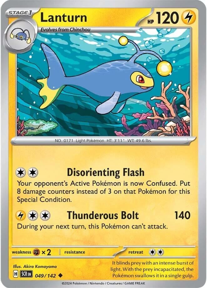 Image for Lanturn (049/142) (SV07: Stellar Crown) - Pokemon
