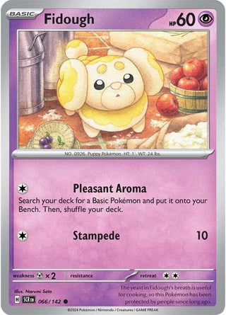 Image for Fidough (066/142) (SV07: Stellar Crown) - Pokemon