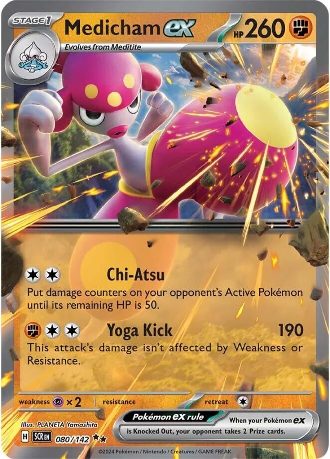 Image for Medicham ex (080/142) (SV07: Stellar Crown) - Pokemon