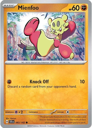 Image for Mienfoo (083/142) (SV07: Stellar Crown) - Pokemon
