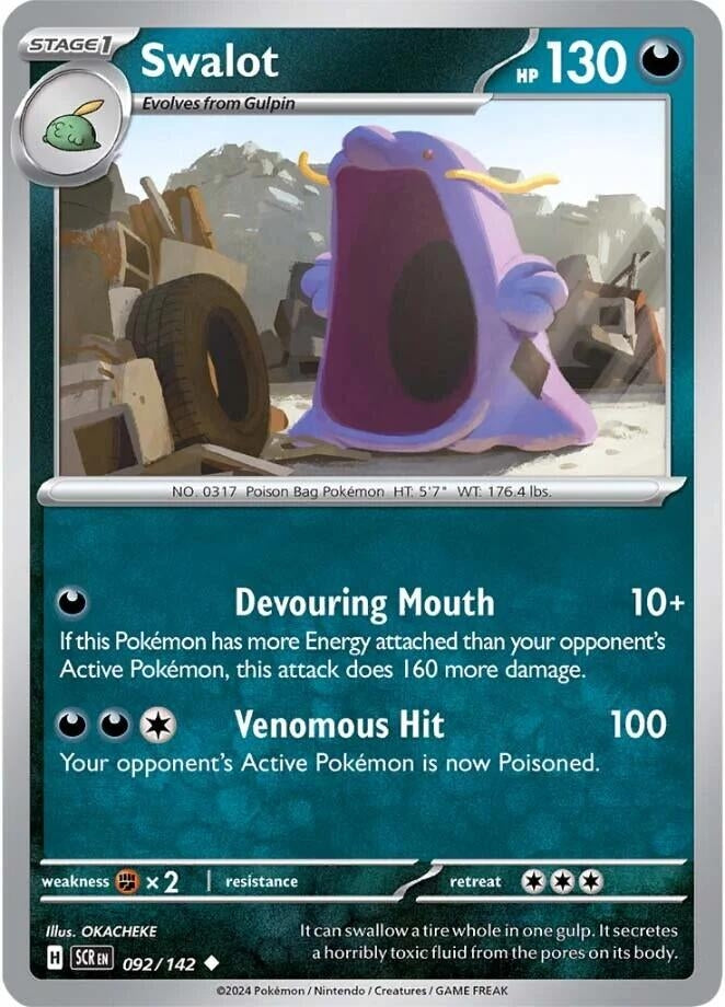 Image for Swalot (092/142) (SV07: Stellar Crown) - Pokemon