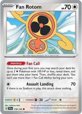 Image for Fan Rotom (118/142) (SV07: Stellar Crown) - Pokemon