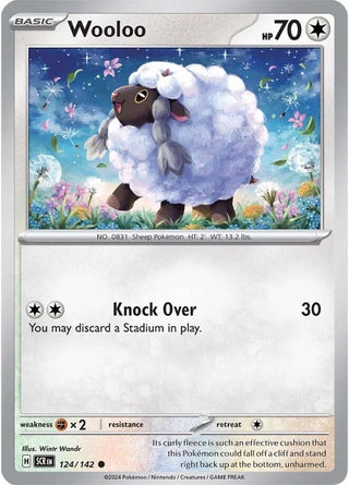 Image for Wooloo (124/142) (SV07: Stellar Crown) - Pokemon