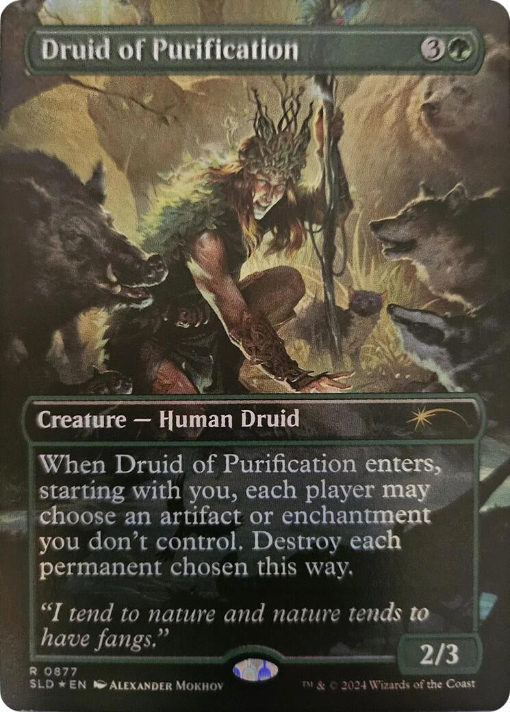 Druid of Purification (Rainbow Foil) (877) [SLD] - MTG Single